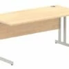 All Maple C-Leg Rectangular Desk