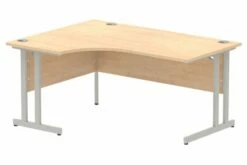 All Maple C-Leg Ergonomic Desk Left