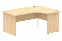 All Maple Panel End Ergonomic Desk Right