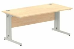 All Maple Deluxe Rectangular Desk