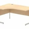 All Maple Deluxe Ergonomic Desk Left