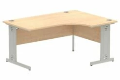 All Maple Deluxe Ergonomic Desk Right