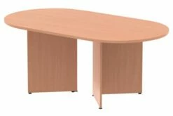 Vitali Radial End Boardroom Table (Panel Legs)