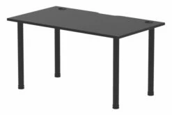 Vitali Nero Rectangular Desk (Black Legs)