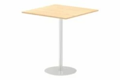 All Maple Radial Base Square Poseur Table