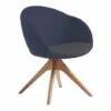 Astbury Lounge Chair With Pyramid Oak Legs