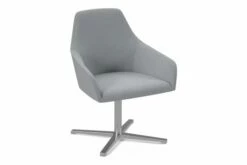 Austen Medium Back Armchair With Swivel Base