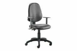 Lunar Plus 2 Lever Vinyl High Back Operator Chair (Adjustable Arms)