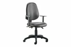 Lunar Plus 3 Lever Vinyl High Back Operator Chair (Adjustable Arms)