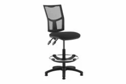 Lunar Plus 2 Lever Mesh High Back Draughtsman Chair (No Arms)