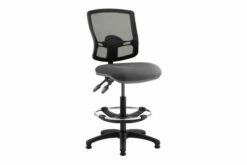 Lunar Plus 2 Lever Deluxe Mesh High Back Draughtsman Chair (No Arms)