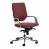 Zora Deluxe Medium Back Fabric Executive Chair (Ginseng Chilli)