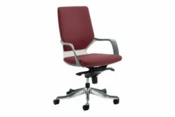 Zora Deluxe Medium Back Fabric Executive Chair (Ginseng Chilli)