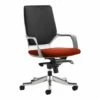 Zora Medium Back Fabric Executive Chair (Tabasco Orange)