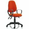Lunar 3 Lever High Back Fabric Operator Chair (Fixed Arms)