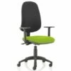 Haze Two Tone High Back Fabric Operator Chair (Adjustable Arms)