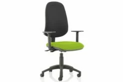 Haze Two Tone High Back Fabric Operator Chair (Adjustable Arms)