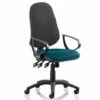 Lunar Plus XL 2 Tone Fabric High Back Operator Chair (Fixed Arms)