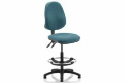 Lunar 2 Lever High Back Fabric Draughtsman Chair (No Arms)