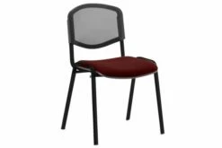 ISO Black Frame Mesh Back Stacking Conference Chair (Ginseng Chilli)