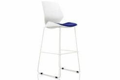 Maronne High Stool With Fabric Seat
