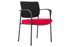 Arda 2 Tone Fabric Stacking Conference Chair (Black Frame)