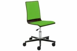 Cassie Swivel Chair With Upholstered Seat & Back