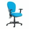 Castle Extra High Back Fabric Operator Chair With Folding Arms