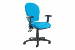 Castle Extra High Back Fabric Operator Chair With Folding Arms
