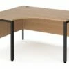 Value Line Deluxe Bench Left Hand Ergo Desks (Black Legs)