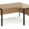 Value Line Deluxe Bench Right Hand Ergo Desks (Black Legs)