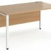 Value Line Deluxe Bench Rectangular Desks (White Legs)
