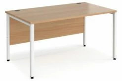 Value Line Deluxe Bench Rectangular Desks (White Legs)