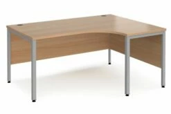 Value Line Deluxe Bench Right Hand Ergo Desks (Silver Legs)