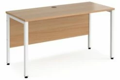 Value Line Deluxe Bench Narrow Rectangular Desks (White Legs)