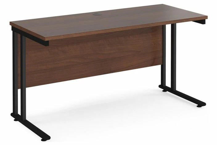 Value Line Deluxe C-Leg Narrow Rectangular Desk (Black Legs) - Image 3