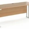 Value Line Deluxe C-Leg Narrow Rectangular Desk (White Legs)