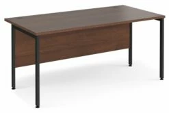 Value Line Deluxe H-Leg Rectangular Desk (Black Legs)