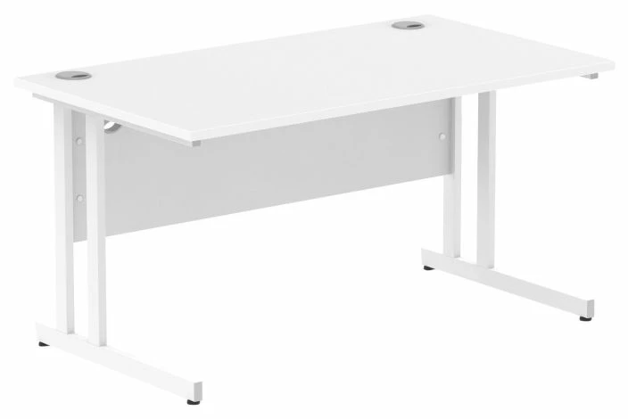 Vitali C-Leg Rectangular Desk (White Legs) - Image 5