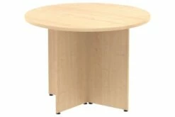 All Maple Circular Boardroom Table (Panel Legs)