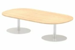 All Maple Radial Base Radial End Coffee Table