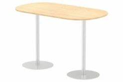 All Maple Radial Base Radial End Poseur Table