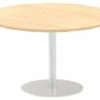 All Maple Radial Base Circular Dining Table