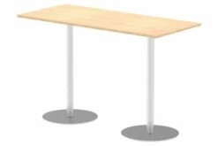All Maple Radial Base Rectangular Poseur Table