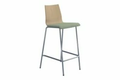 Monroe Beech Stool With Upholstered Seat
