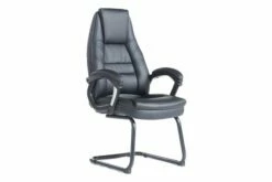 Duffy Faux Leather Cantilever Chair