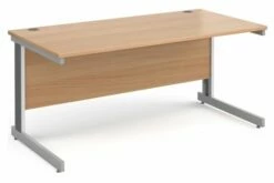 All Beech Deluxe Rectangular Desk