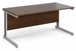 All Walnut Deluxe Rectangular Desk