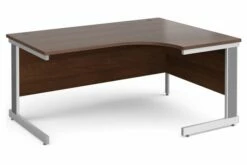 All Walnut Deluxe Right Hand Ergonomic Desk