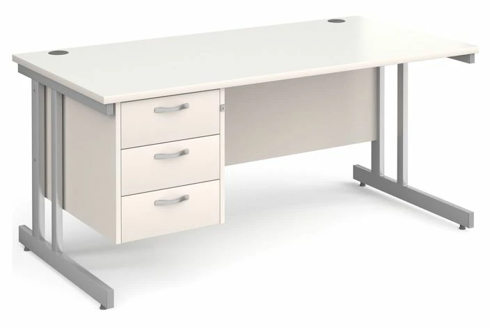 Tully II Rectangular Desk 3 Drawers